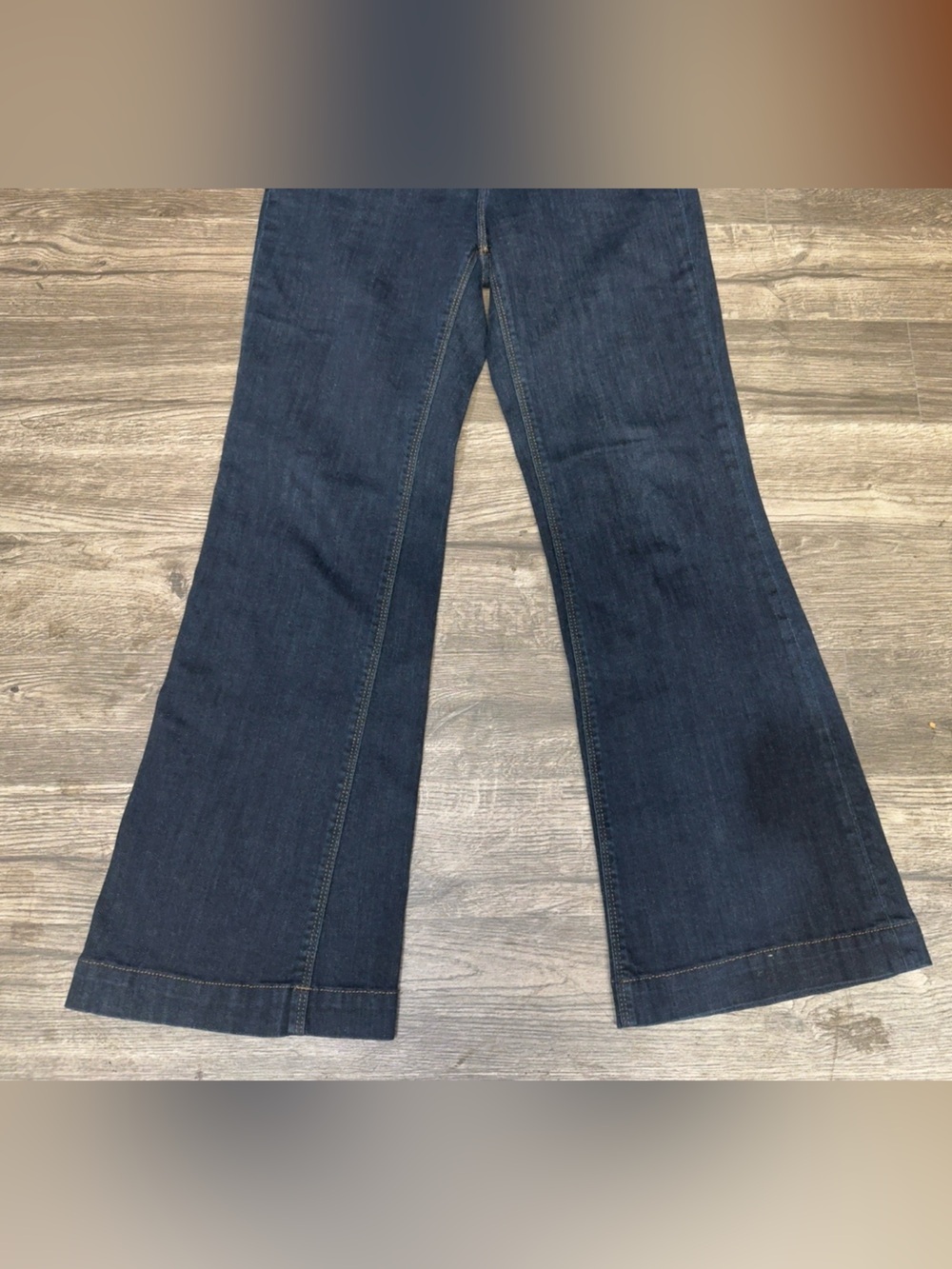 Banana Republic Dark Blue High-Rise Flare Jeans - Women - Picture 6 of 8